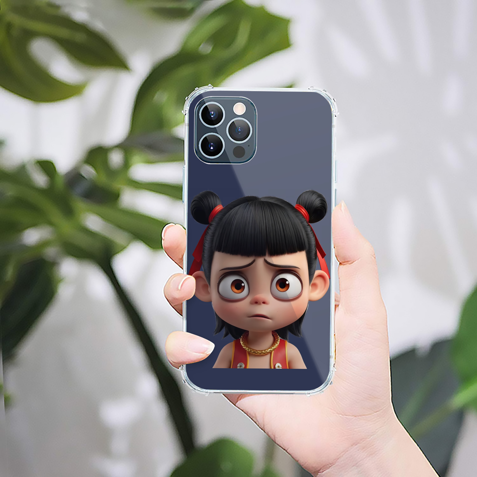 （画像用） Ne Zha 2 ナタ 魔童の大暴れ 【iPhone 12シリーズ対応】透明スマホケース（クリアソフトケース）
